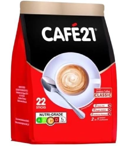 Amazon.com : 6 Pack Cafe21 - 2 in 1 Instant Coffeemix No Sugar